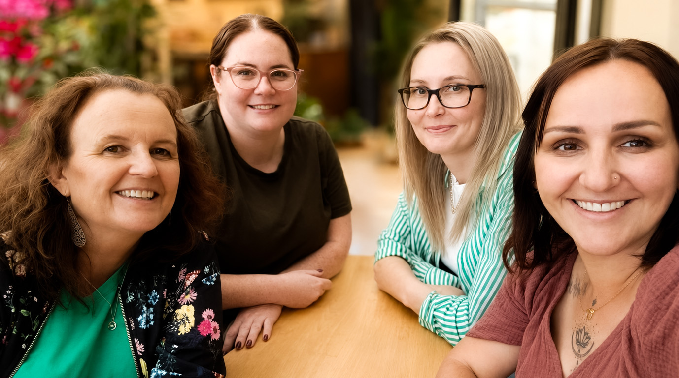The Manaaki Midwives team — Shari, Hayley, Gemma and Jade